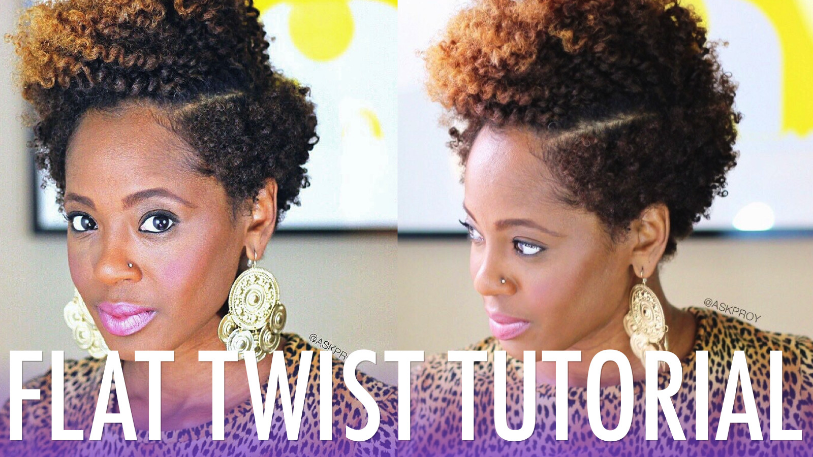 Natural Hairstyles Tutorials
 Flat Twist Out Tutorial for Short Natural Hair