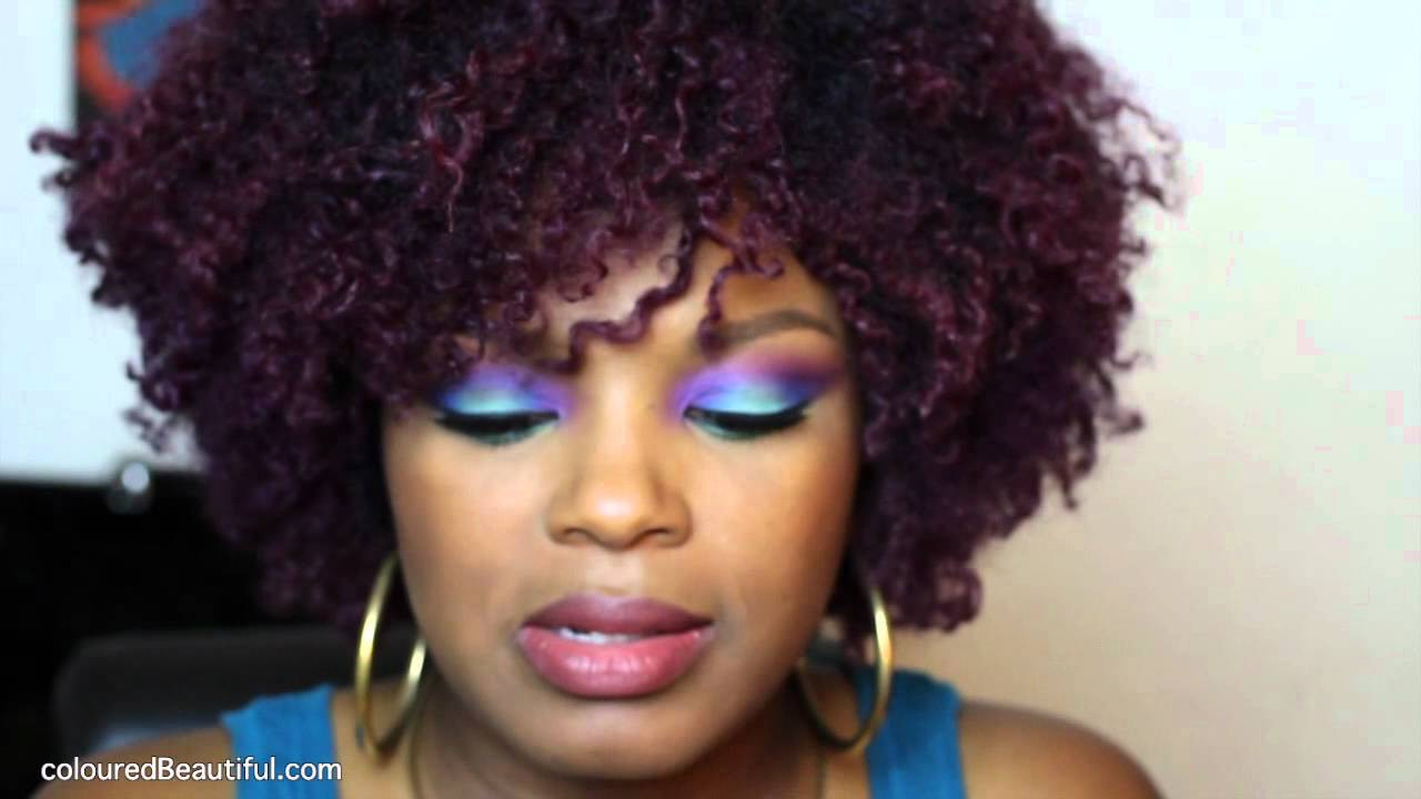Natural Hairstyles With Color
 Purple Hair Color