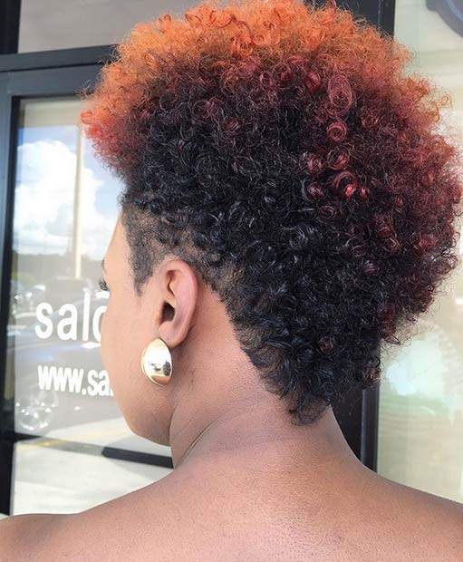Natural Hairstyles With Color
 51 Best Short Natural Hairstyles for Black Women