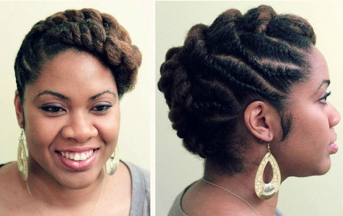 Natural Twist Updo Hairstyles
 50 Cute Updos for Natural Hair