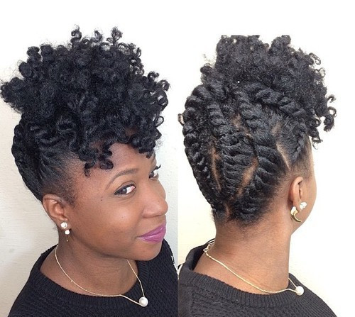 Natural Twist Updo Hairstyles
 50 Updo Hairstyles for Black Women Ranging from Elegant to