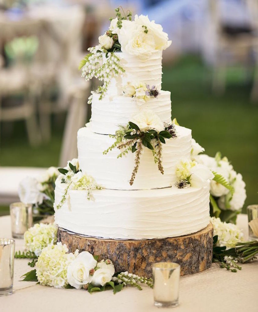 Nature Themed Wedding
 Wedding Cake Displays Natural Wood Cake Stands Inside