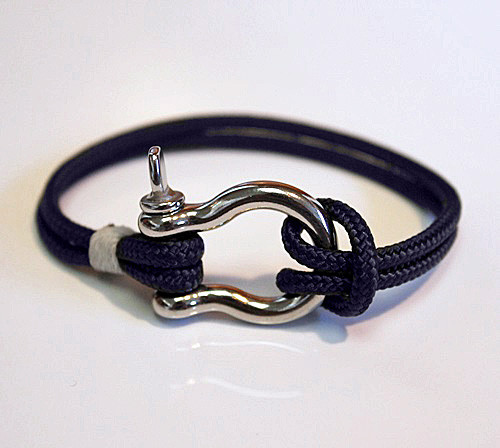 Nautical Rope Bracelet
 Portland Navy Nautical Rope Bracelet with Shackle