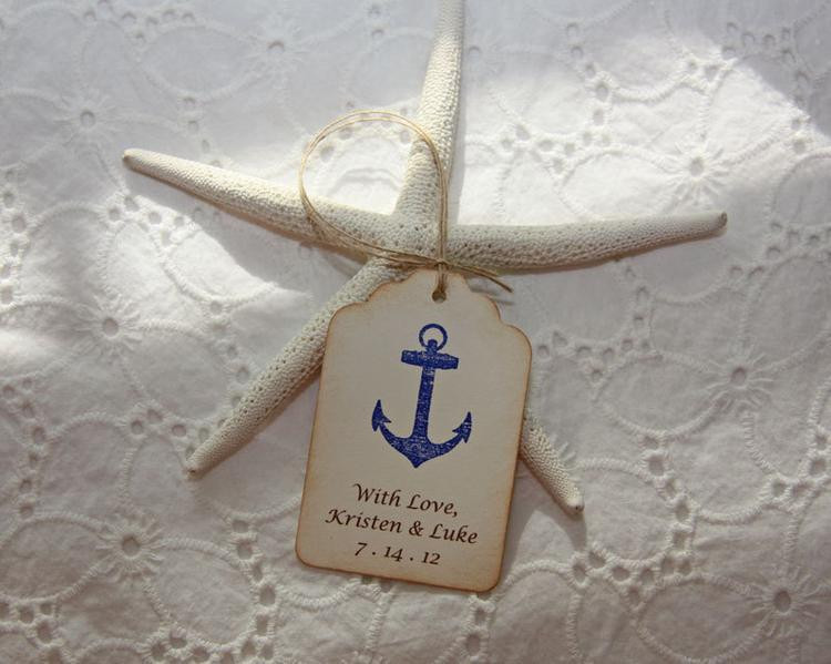 Nautical Wedding Favors
 Nautical Wedding Favor Tags Nautical by TorisCustomCreations