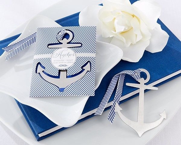 Nautical Wedding Favors
 1 Anchor Bookmark Wedding Favor Reception Gift Reception