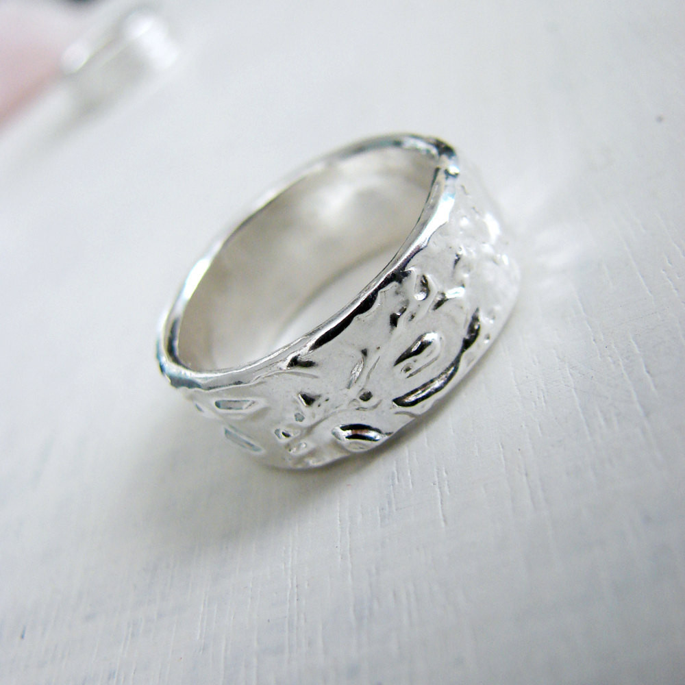 Nautical Wedding Rings
 Wedding Band Textured Nautical Wedding Ring by eLoomStudio