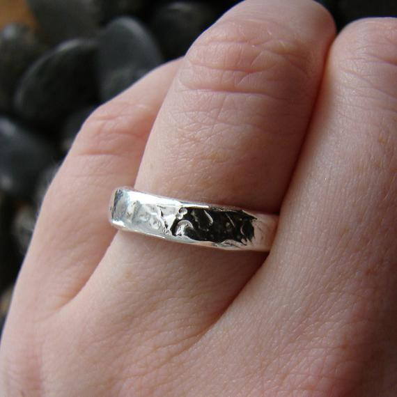 Nautical Wedding Rings
 Silver Rain Nautical Wedding Ring by eLoomStudio on Etsy