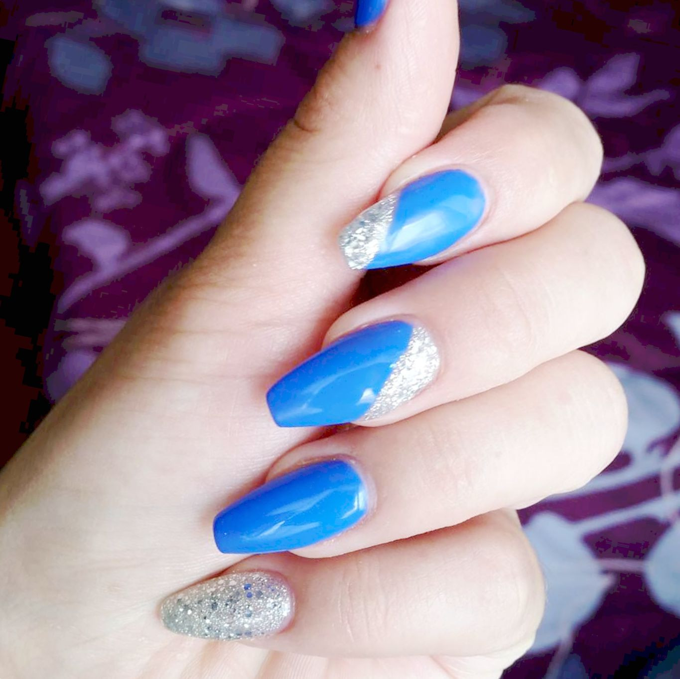 Navy Blue And Silver Nail Designs
 Navy Blue And Silver Nail Designs Amazing Nails design