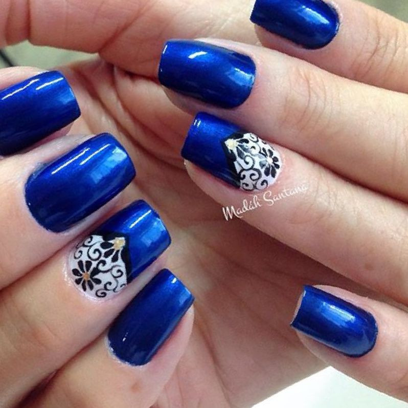 Navy Blue And Silver Nail Designs
 35 Navy Blue And Silver Nail Designs PicsRelevant