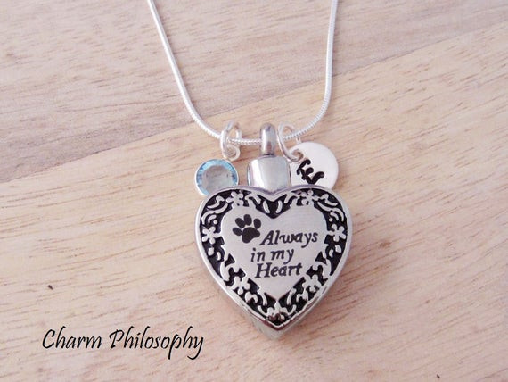 Necklace For Dog Ashes
 Dog Ashes Necklace Hollow Pendant Always in My