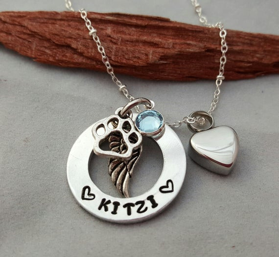 Necklace For Dog Ashes
 Pet ashes necklace pet memorial necklace loss of dog cat