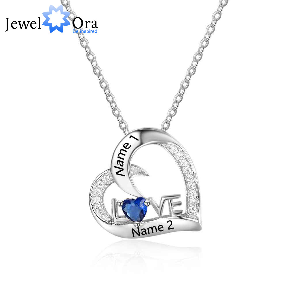 Necklace For Girlfriend Birthday
 Hot Personalized 925 Sterling Silver Birthstone Necklace