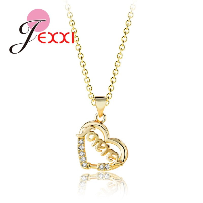 Necklace For Girlfriend Birthday
 JEXXI Heart Shape Jewelry Pendant Necklace For Women Girl