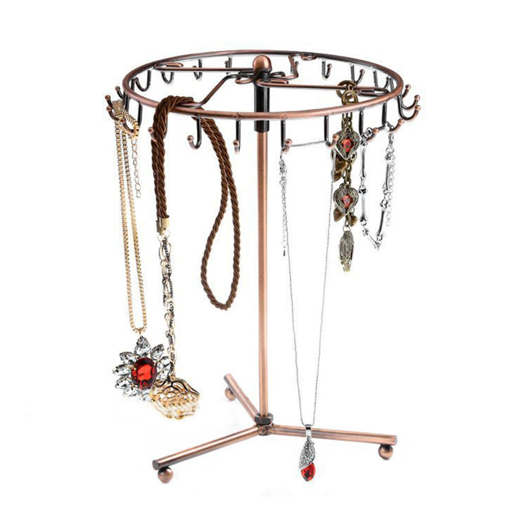 Necklace Holder Stand
 23 Hooks Rotating Jewelry Tree Holder Organizer Bracelet