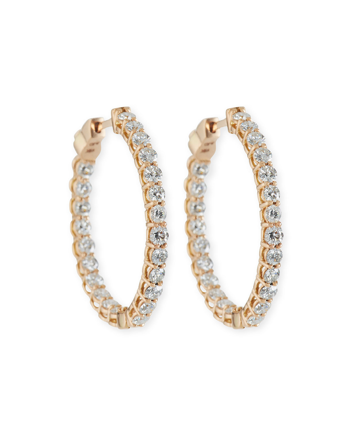 Neiman Marcus Earrings
 American Jewelery Designs Small Diamond Hoop Earrings in