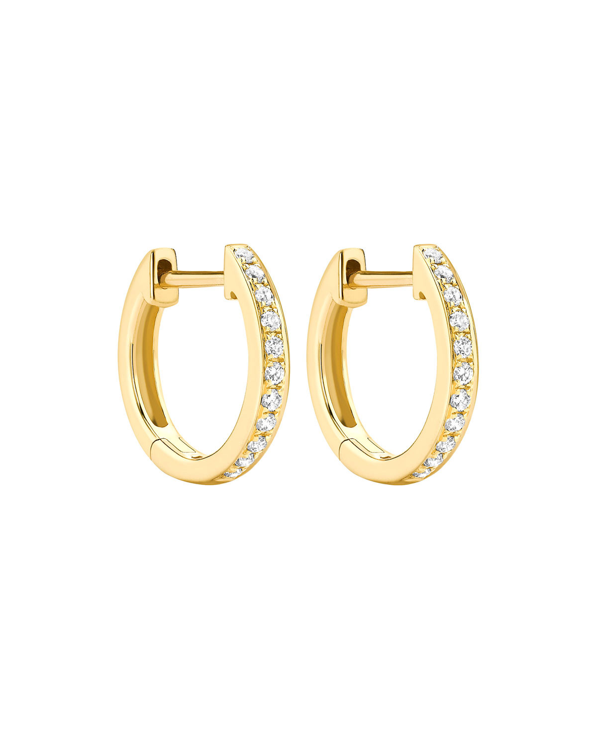 Neiman Marcus Earrings
 Kiki McDonough Kiki Classics 18k Yellow Gold Diamond Hoop