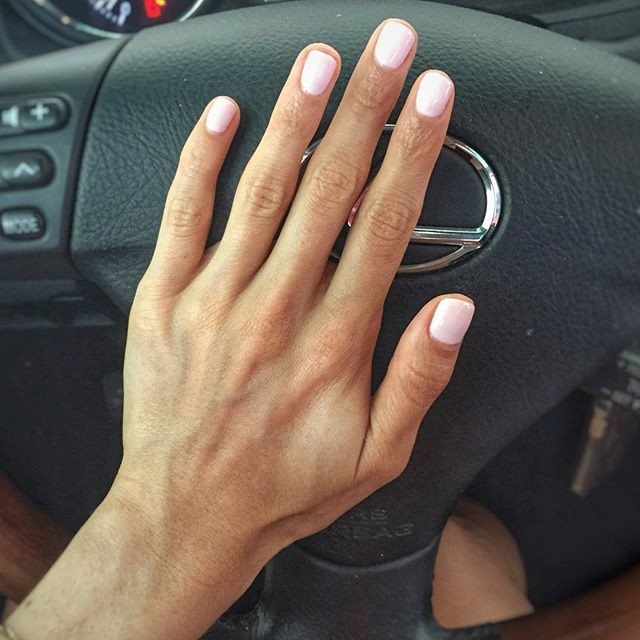 Neutral Gel Nail Colors
 "Neutral pink nails color is "rose colored glasses" by