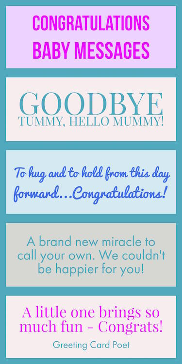 New Baby Congratulation Quotes
 Congratulations baby messages quotes wishes and sayings