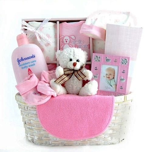New Baby Gifts Delivered
 Pretty Baby Girl Gift Basket Gifts to Dubai UAE FREE