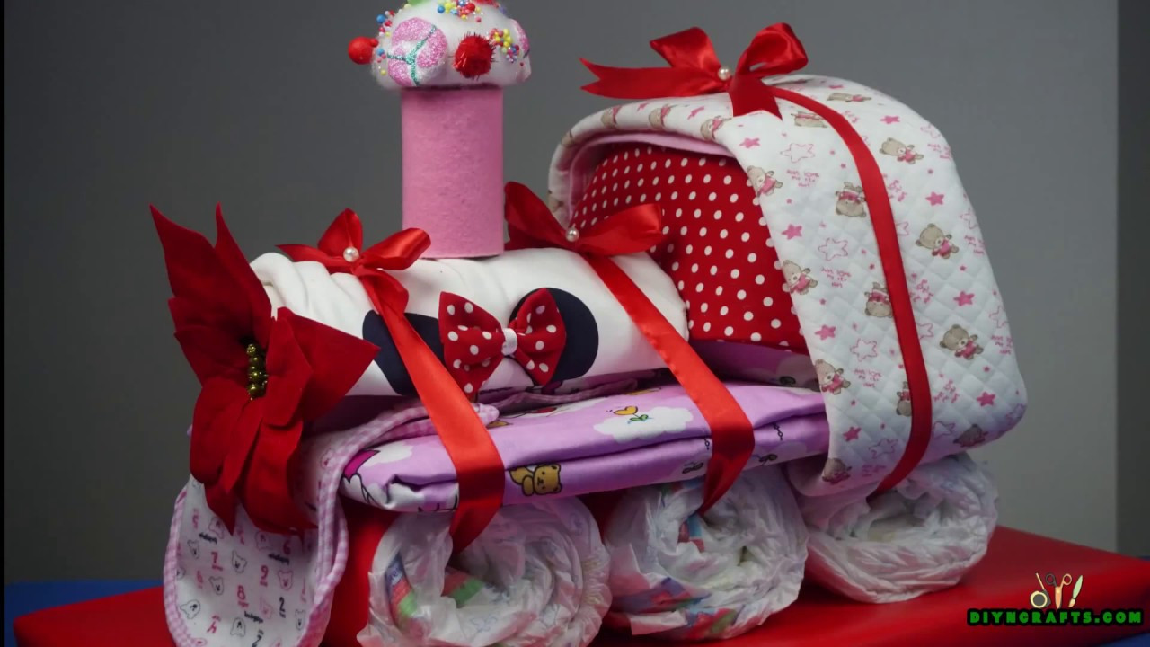 New Born Baby Gift Ideas
 How to Make an Adorable Choo Choo Train Diaper Cake Baby