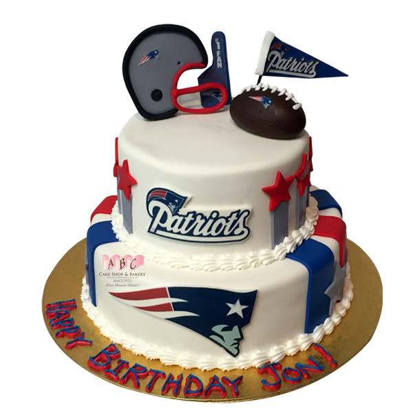 New England Patriots Birthday Cake
 1663 Patriot s Football Birthday Cake ABC Cake Shop