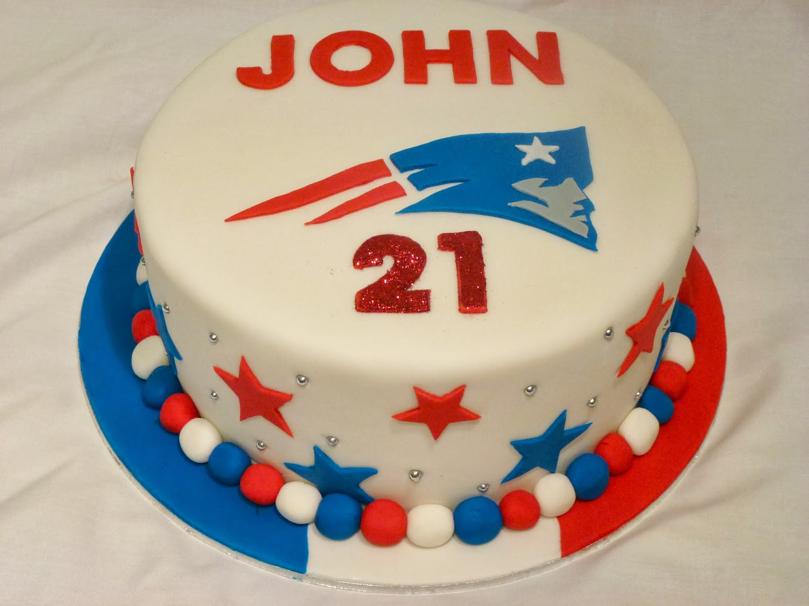 New England Patriots Birthday Cake
 Cakes and Other Delights New England Patriots Happy