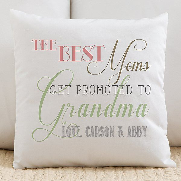 New Grandmother Gift Ideas
 Loving Words to Mom Personalized Pillow