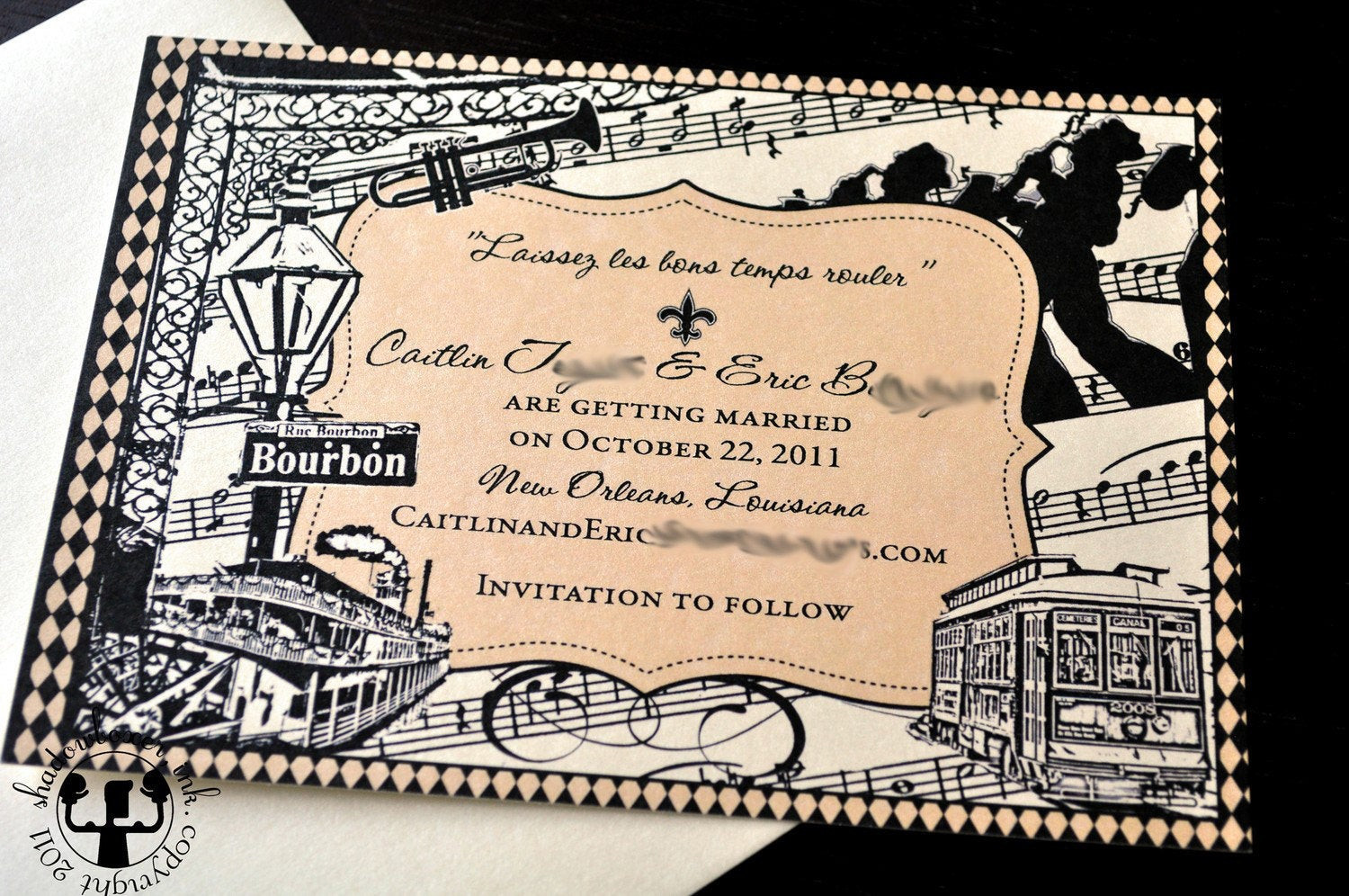 New Orleans Wedding Invitations
 New Orleans Save the Date