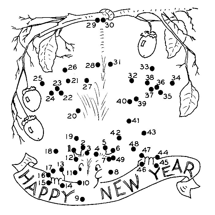 New Year Coloring Pages For Kids
 New Years Activity Sheet