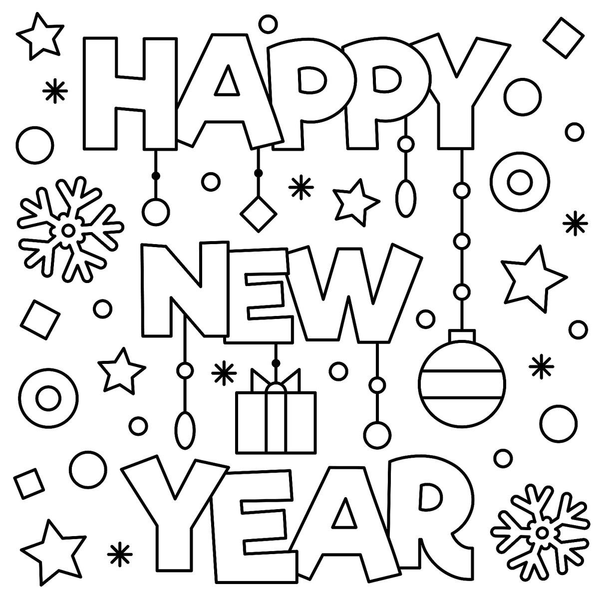 New Year Coloring Pages For Kids
 New Year & January Coloring Pages Printable Fun to Help