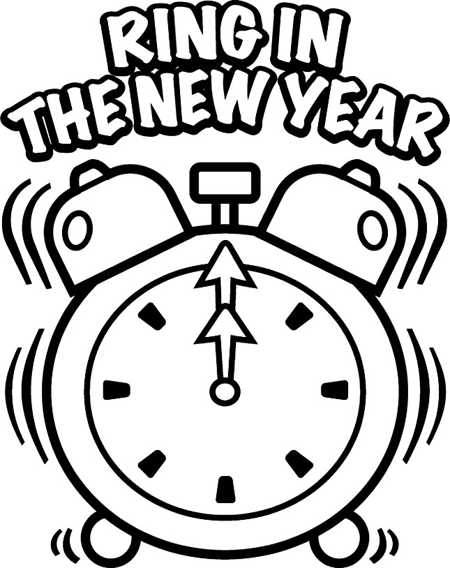 New Year Coloring Pages For Kids
 New Year Coloring Pages New Year Celebration Coloring