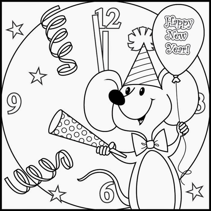 New Year Coloring Pages For Kids
 The Holiday Site Happy New Year s Coloring pages