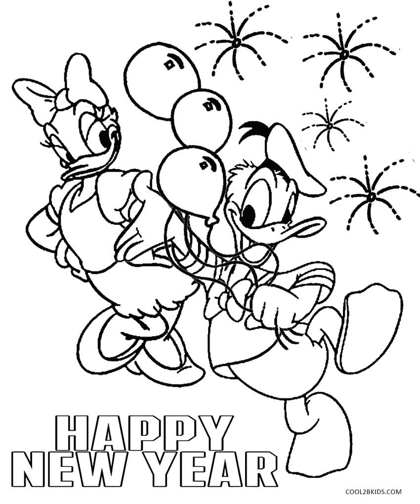 New Year Coloring Pages For Kids
 Printable New Years Coloring Pages For Kids