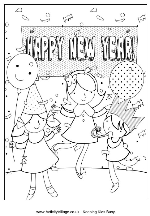 New Year Coloring Pages For Kids
 TOUCHING HEARTS WINTER COLORING PAGES FOR CHILDREN