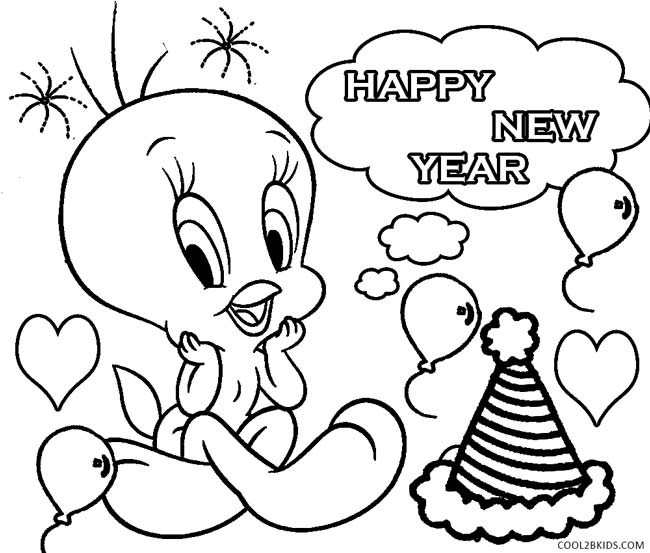 New Year Coloring Pages For Kids
 New Years Coloring Pages Kidsuki