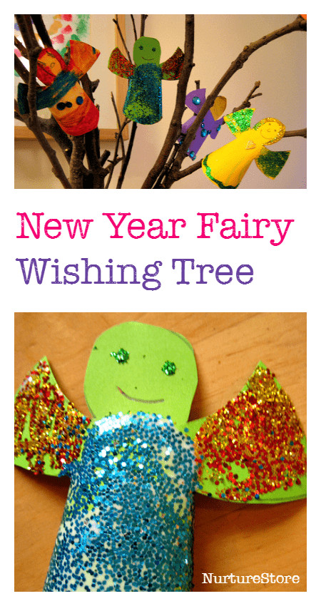 New Year Craft For Kids
 New Year Fairies wish tree