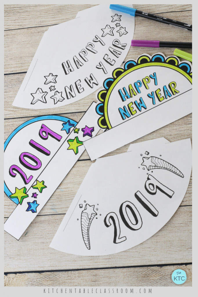 New Years Crafts For Kids
 New Year s Eve Party Hats Easy New Year s crafts for kids