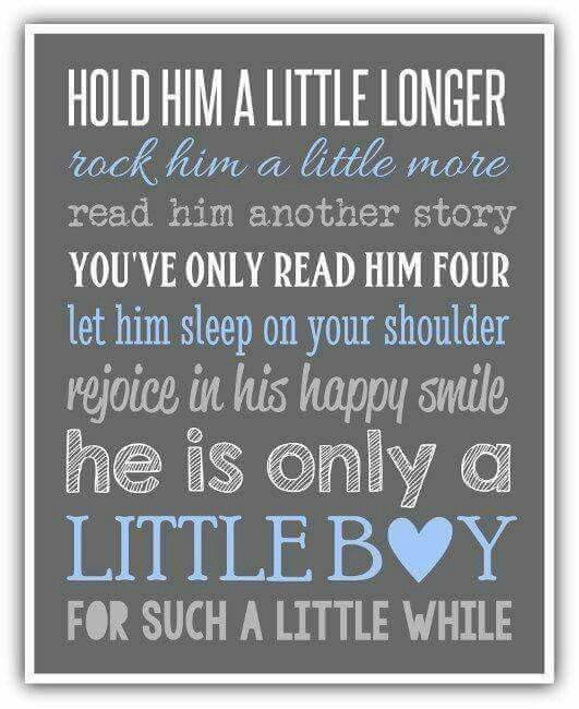 Newborn Baby Boy Quotes And Sayings
 Hold him a little longer
