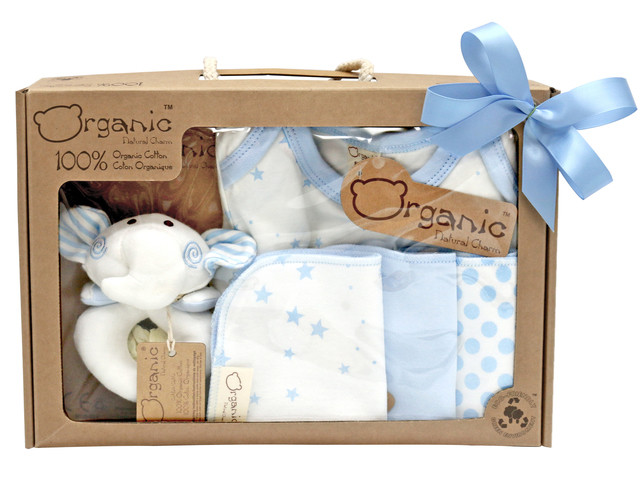 Newborn Baby Gift Sets
 New Born Baby Gift Natural Charm Organic Cotton Baby