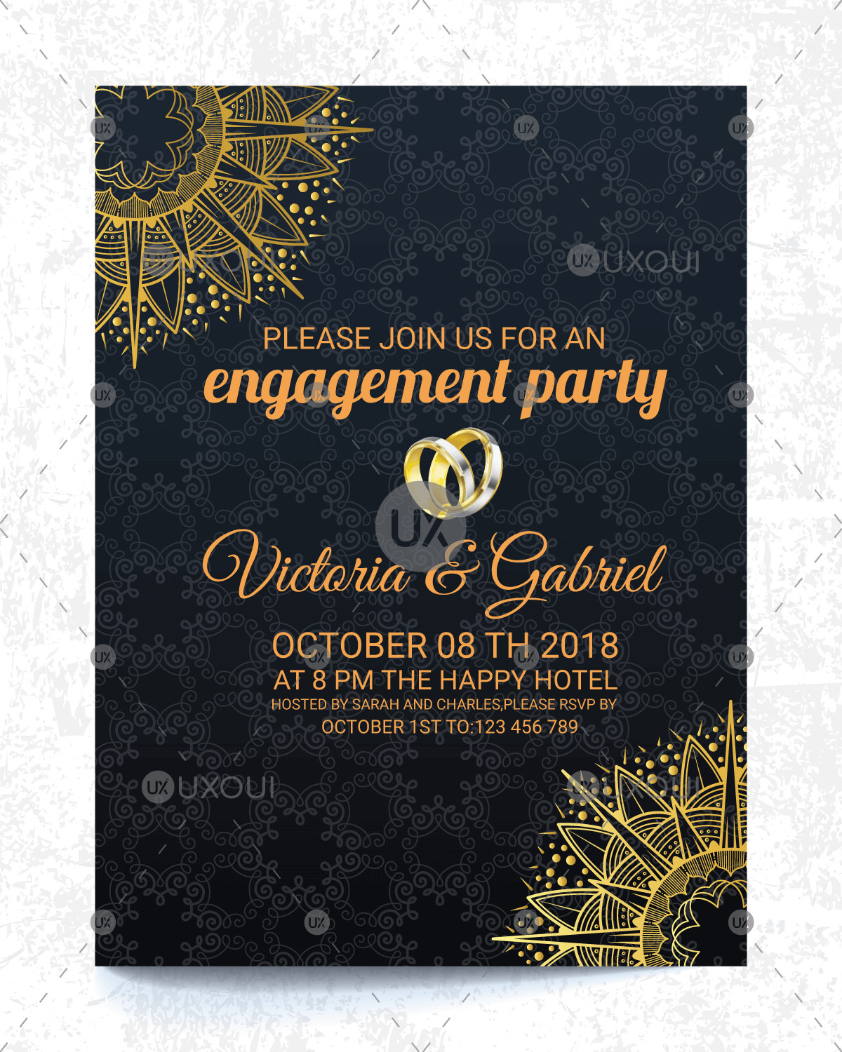 Nice Wedding Invitations
 Nice wedding engagement invitation card design vector in