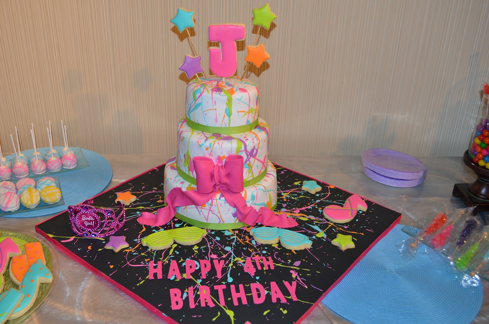 Nicki Minaj Birthday Cake
 S amore Cake Nicki Minaj themed 4th Birthday Party