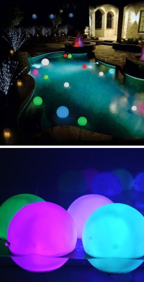 Night Pool Party Ideas For Adults
 Floating Light Up Orbs