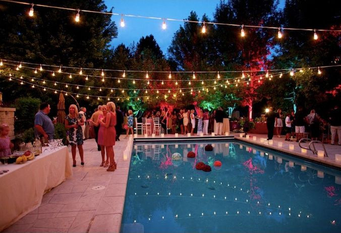 Night Pool Party Ideas For Adults
 Pin by PartyLights on Pool Party Lights