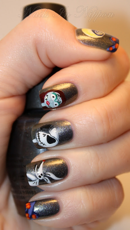 Nightmare Before Christmas Nail Designs
 Nails In Nippon Halloween The Nightmare Before Christmas