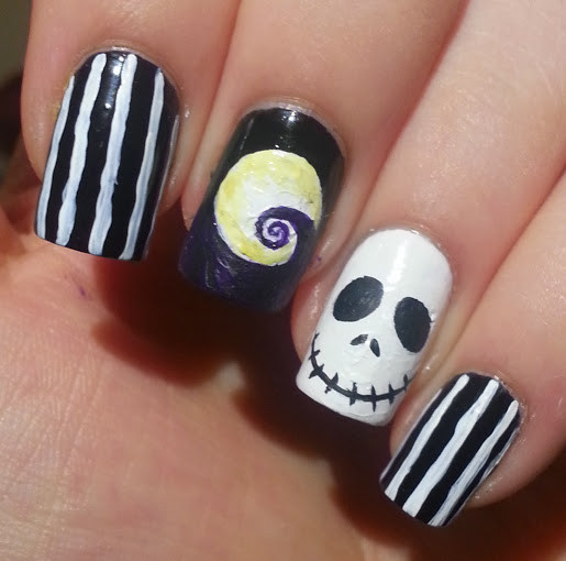 Nightmare Before Christmas Nail Designs
 The Nightmare Before Christmas Nail Tutorial – Ella s