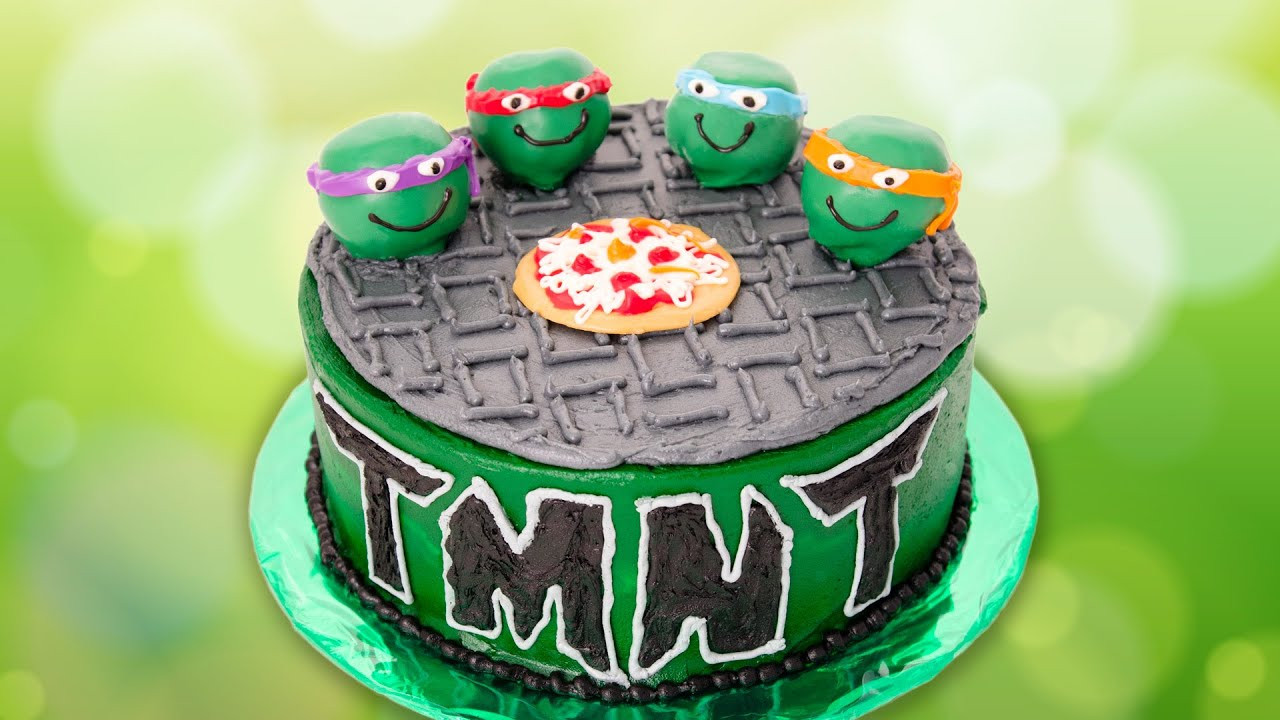 Ninja Turtles Birthday Cake
 Teenage Mutant Ninja Turtles Cake from Cookies Cupcakes