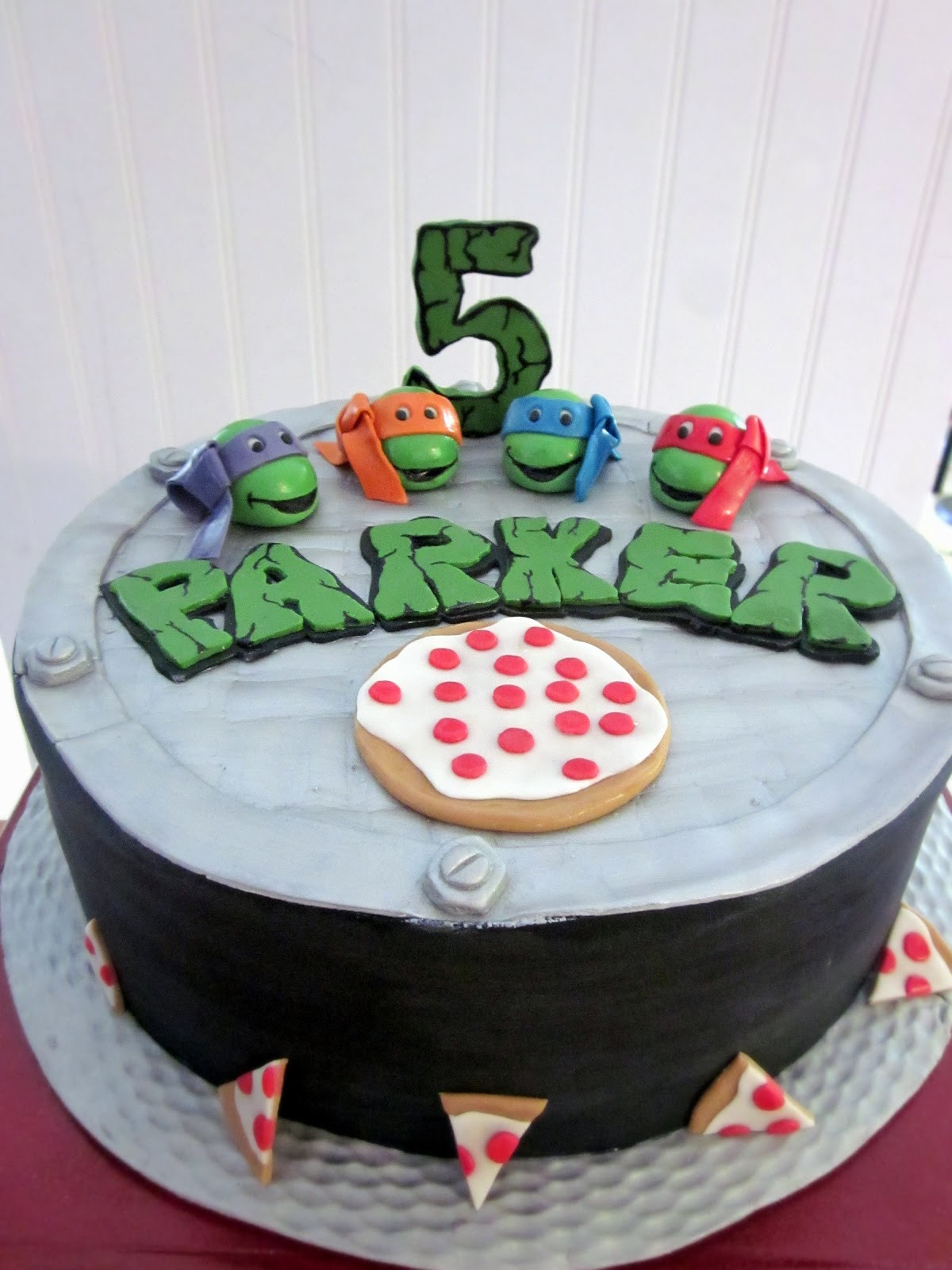 Ninja Turtles Birthday Cake
 Darlin Designs Teenage Mutant Ninja Turtle Birthday Cake