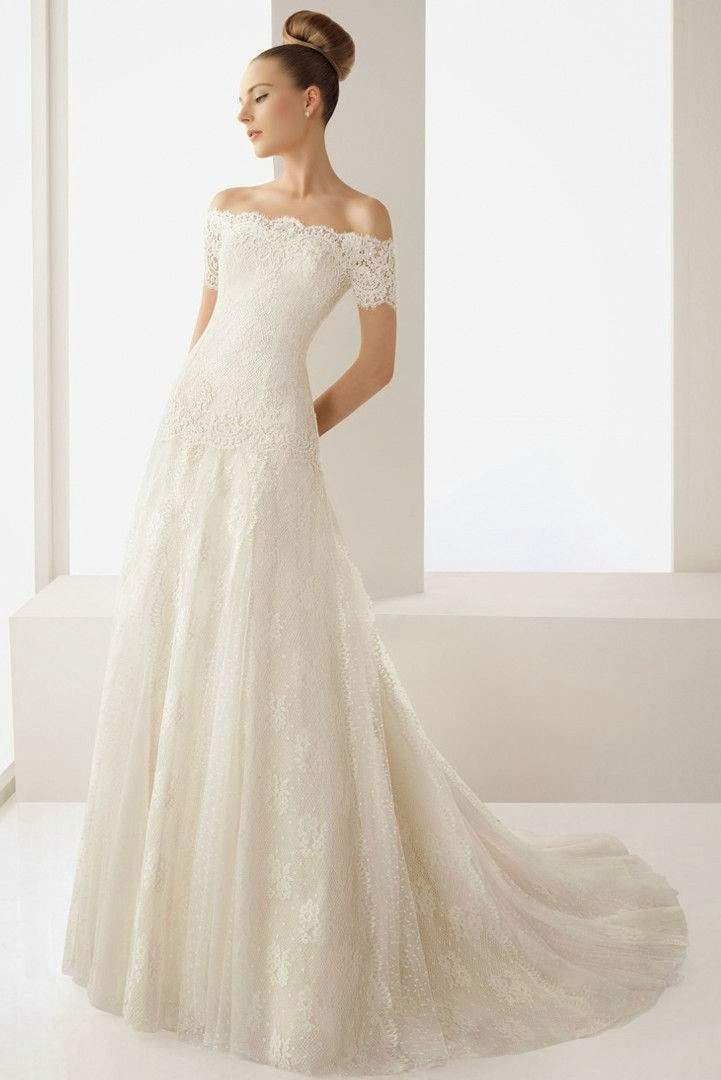 Off The Shoulder Lace Wedding Dress
 Wedding Blog Charming f the shoulder Wedding Dresses