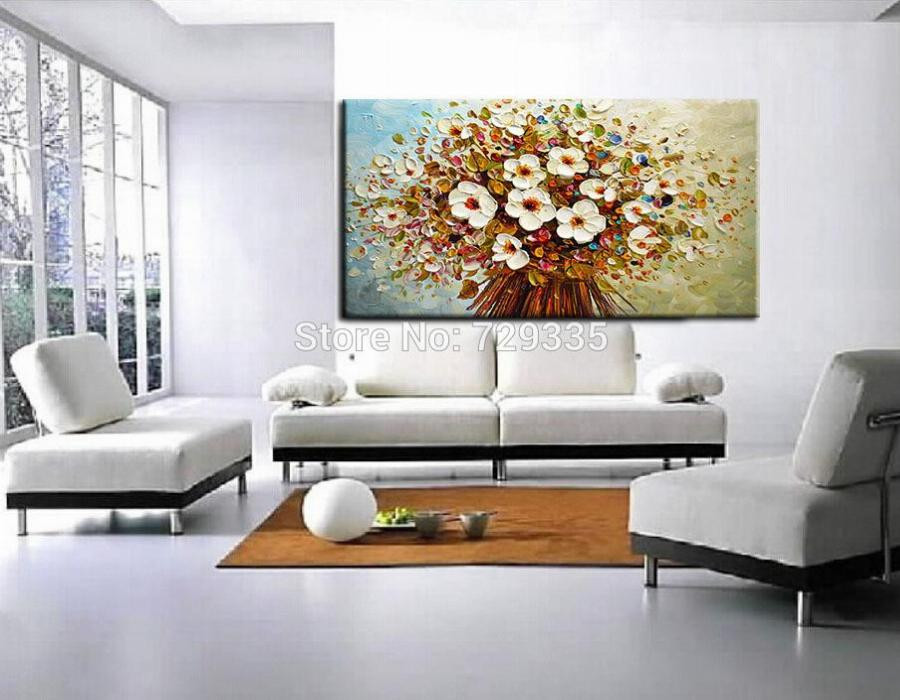 Oil Painting For Living Room
 New Handmade Modern Canvas Oil Painting Palette