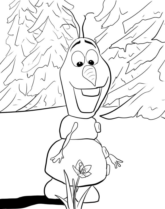 Olaf Printable Coloring Pages
 Frozens Olaf Coloring Pages Best Coloring Pages For Kids